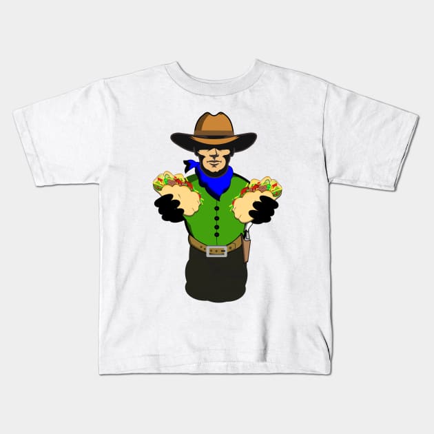 Taco Time Kids T-Shirt by BishBashBosh